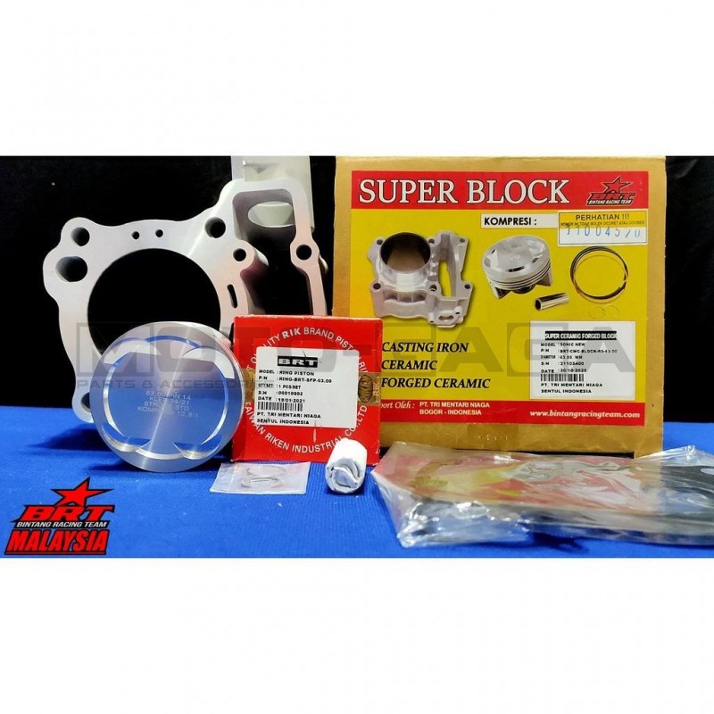 BRT Racing Big Bore Cylinder Kit - 63mm (180cc) - Honda CBR150R/CB125R/ Winner/Sonic/RS150R/GTR150