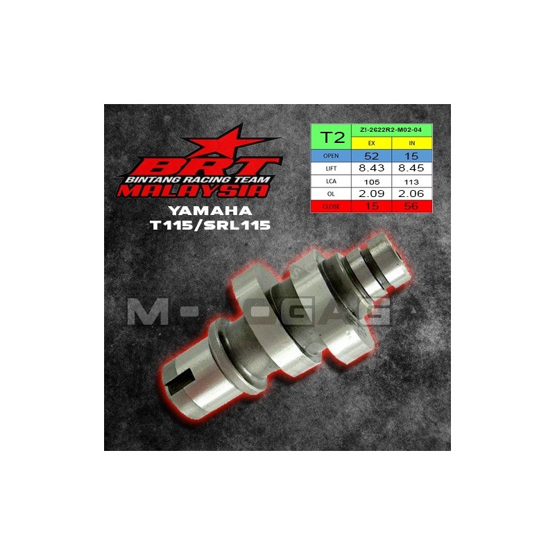BRT Racing Camshaft (T2) - Yamaha T115 (Efi)