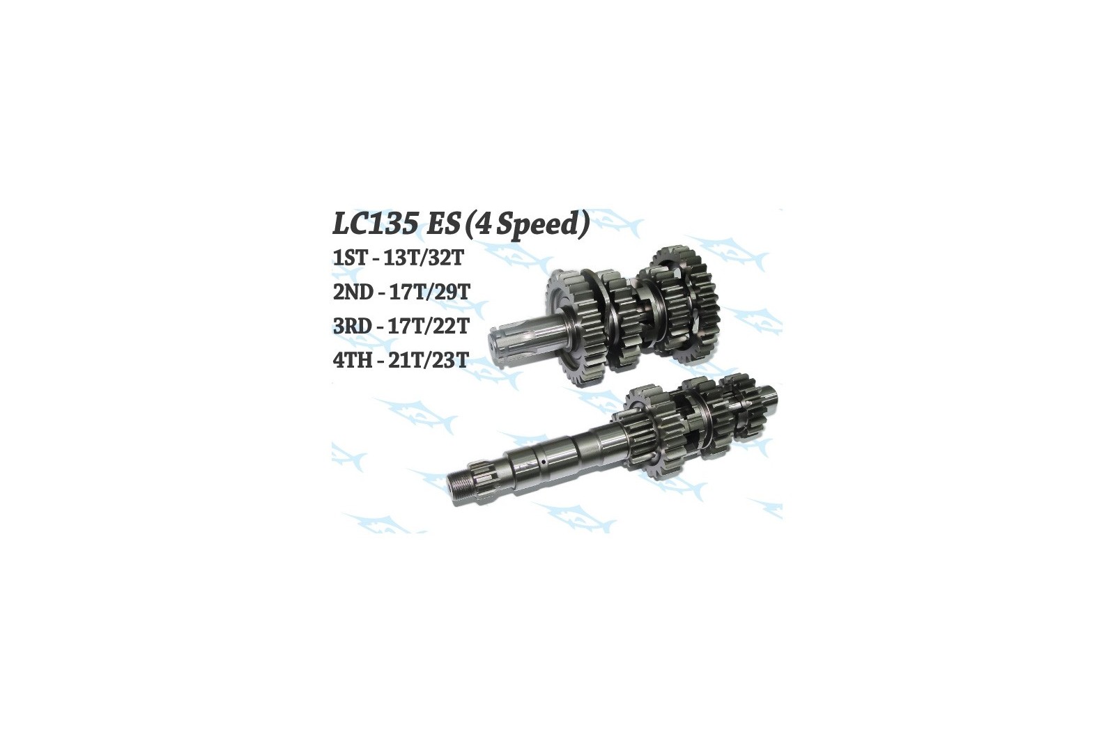 Espada Close Ratio Racing Gearbox - Yamaha LC135/Jupiter MX/Crypton X/Spark/Exciter 135/T135 (4 speed Manual Clutch)