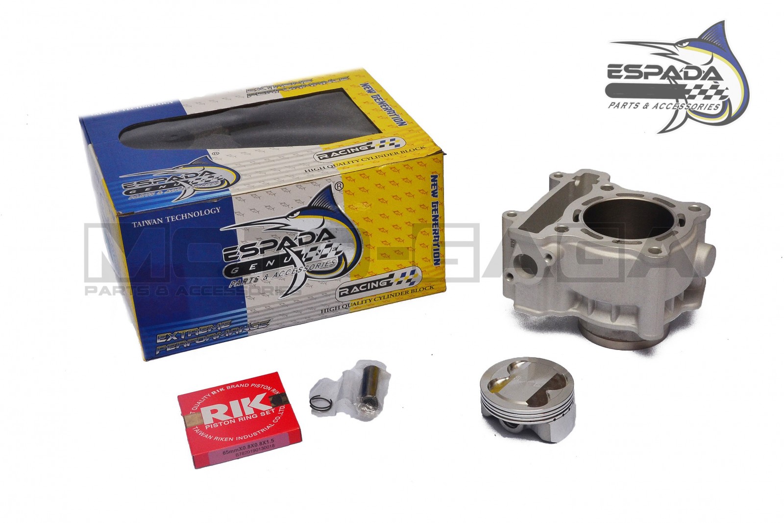 Espada Racing 63mm (183cc) Ceramic Big Bore Cylinder Kit - Yamaha YZF-R15/R125/MT-15/MT-125/WR125