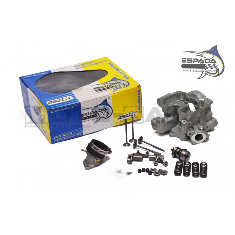 Espada Racing Superhead Cylinder Head (25in/22ex) - Yamaha YZF-R15 V1/R125/MT-15/MT-125/T135/Fz150i Vixion (2008-14)