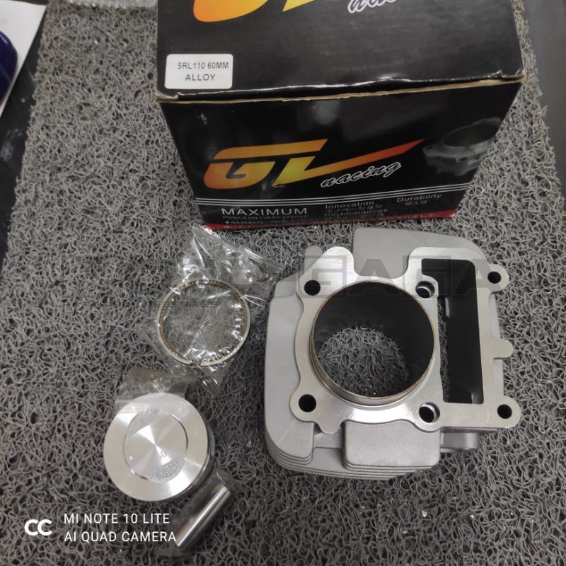 GL Racing 56mm (133cc) Big Bore Cylinder Kit - Yamaha TTR110 /Crypton/Jupiter/Spark T110