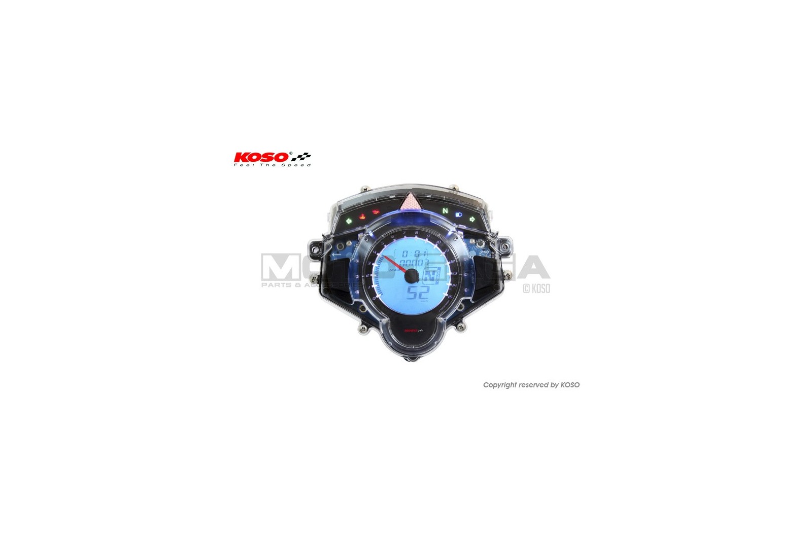 Koso Digital Speedometer Gauge - Yamaha T135 Jupiter MX/Sniper/Crypton/Spark/Exciter 135 V2