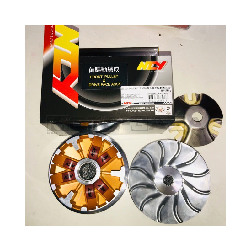 NCY Racing Pulley+Variator Kit - Yamaha Mio 125 EFi/New Soul GT125/Mio M3/Mio i 125s/ NEO 125