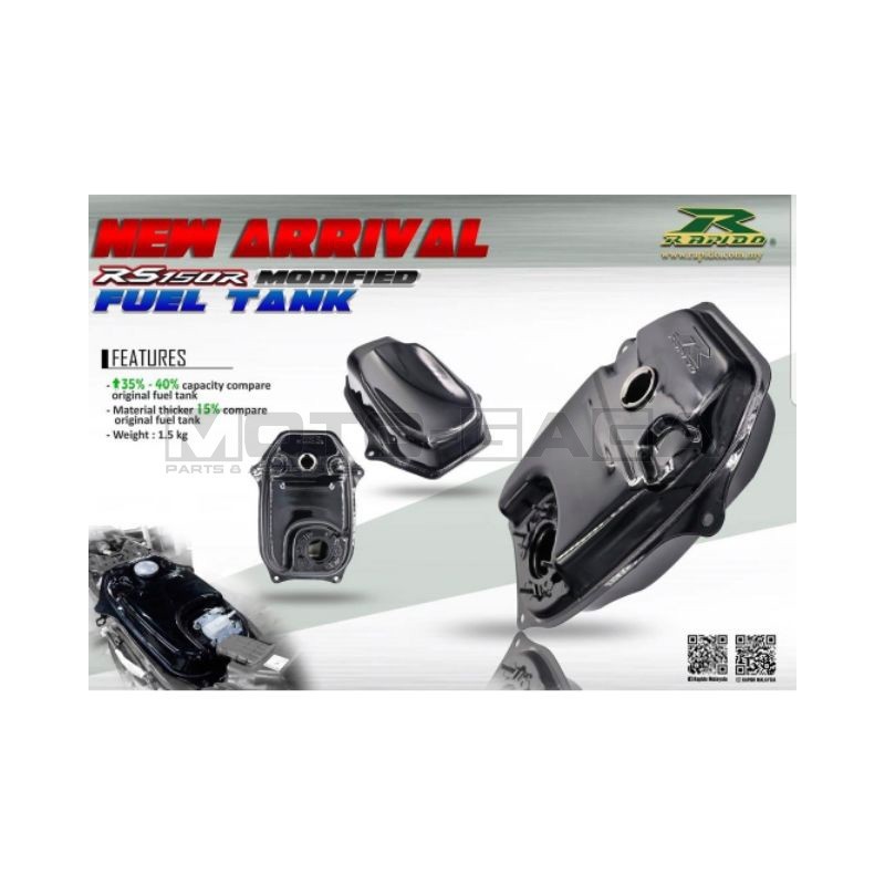 Oversize Big Fuel Tank 6L - Honda RS150R/Winner/Supra/GTR150/Sonic