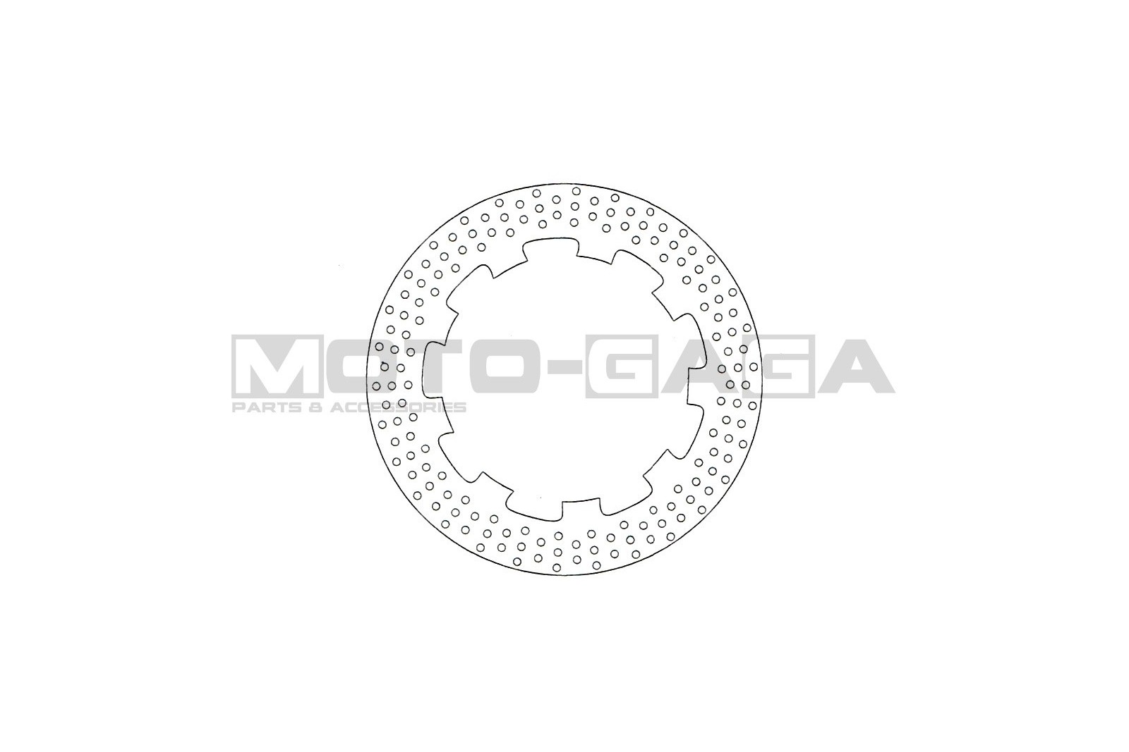 Racing Boy 300mm Floating Aluminum Front Brake Disc (R300) - Yamaha Crypton T110/T115/T135