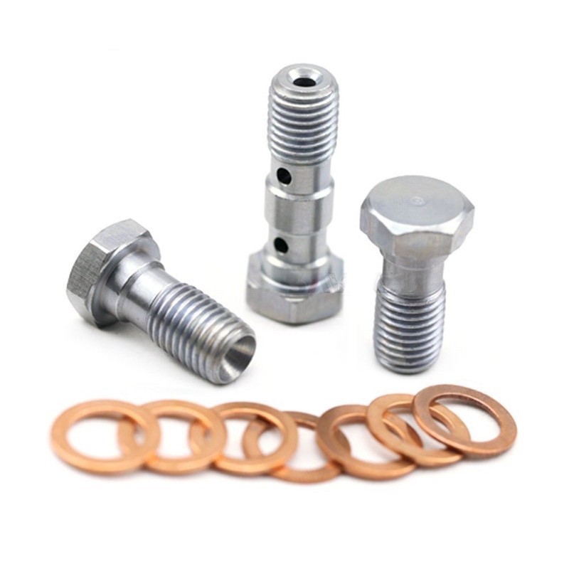 Stainless Brake Hose Double Banjo Bolt - M10x1.00/1.25