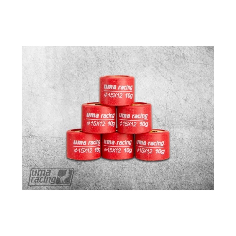 UMA Racing 15x12 Variator Roller Weights - Yamaha Mio/Ego/Luvias/Fino 110/115/125