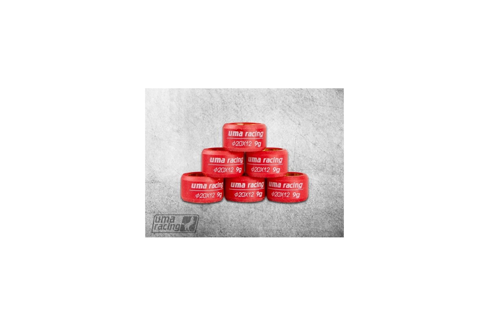 UMA Racing 20x12 Variator Roller Weights - Yamaha Nouvo (Liquid Cooled)