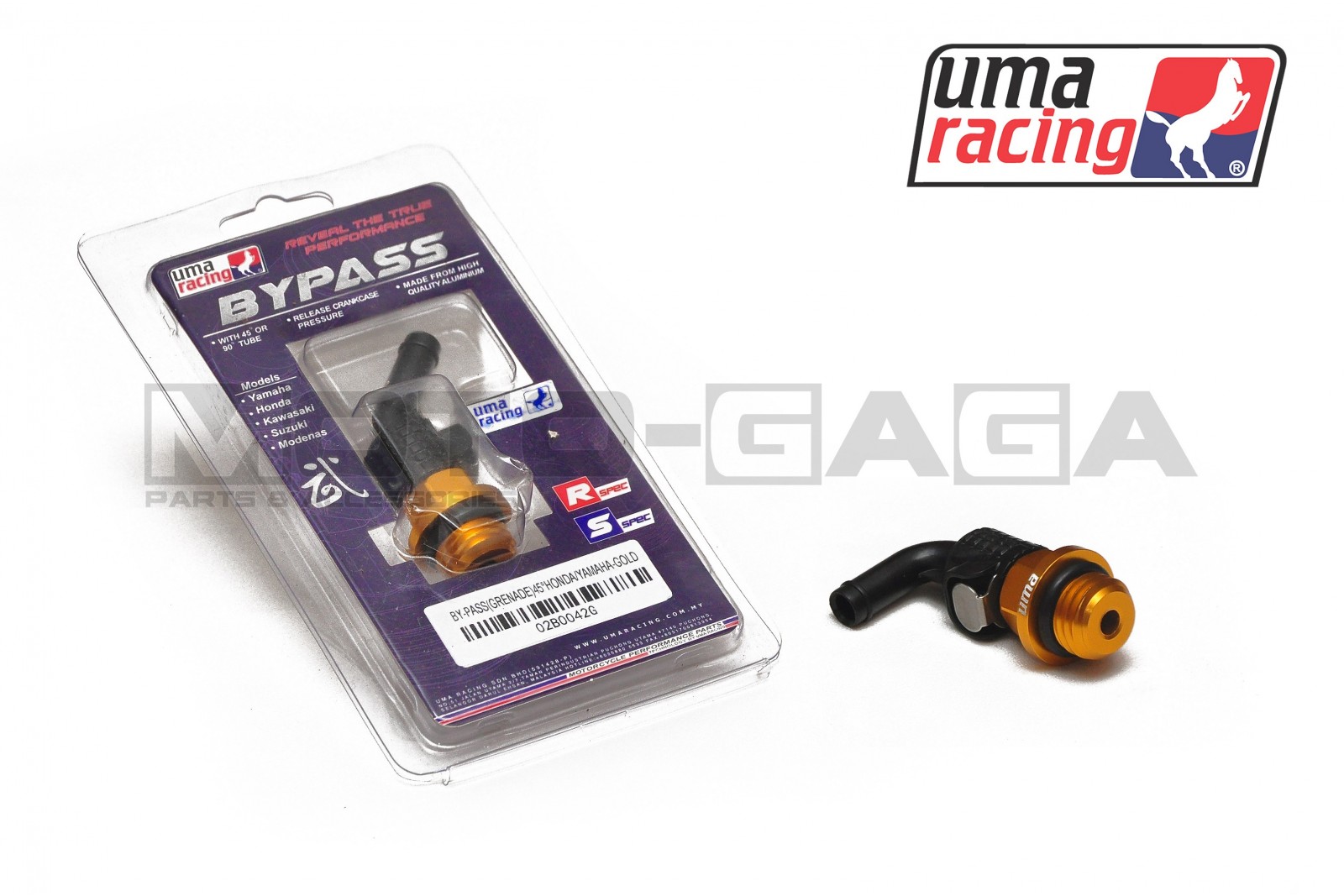 UMA Racing Crankcase Breather/Bypass Plug - Yamaha/Honda/Universal